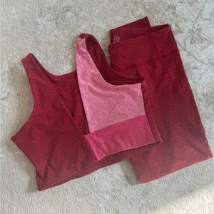 Outdoor Voices Venus Crop Top & Warmup Leggings Size Large